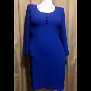 Liz Claiborne Blue Long sleeve dress